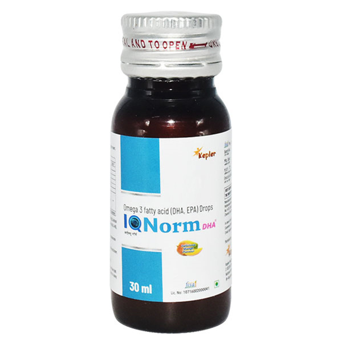 Iqnorm DHA Mango Flavour Oral Drops 30 ml, Pack of 1 Oral Drops Iqnorm DHA Mango Flavour Oral Drops 30 ml, Pack of 1 Oral Drops