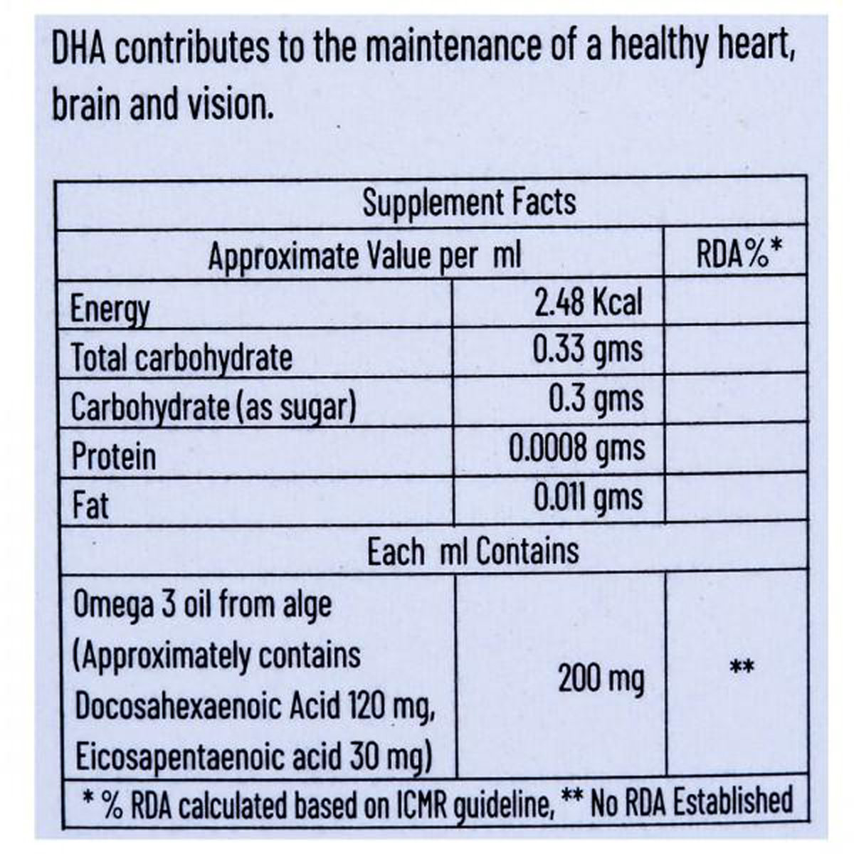 Iqnorm DHA Mango Flavour Oral Drops 30 ml, Pack of 1 Oral Drops Iqnorm DHA Mango Flavour Oral Drops 30 ml, Pack of 1 Oral Drops
