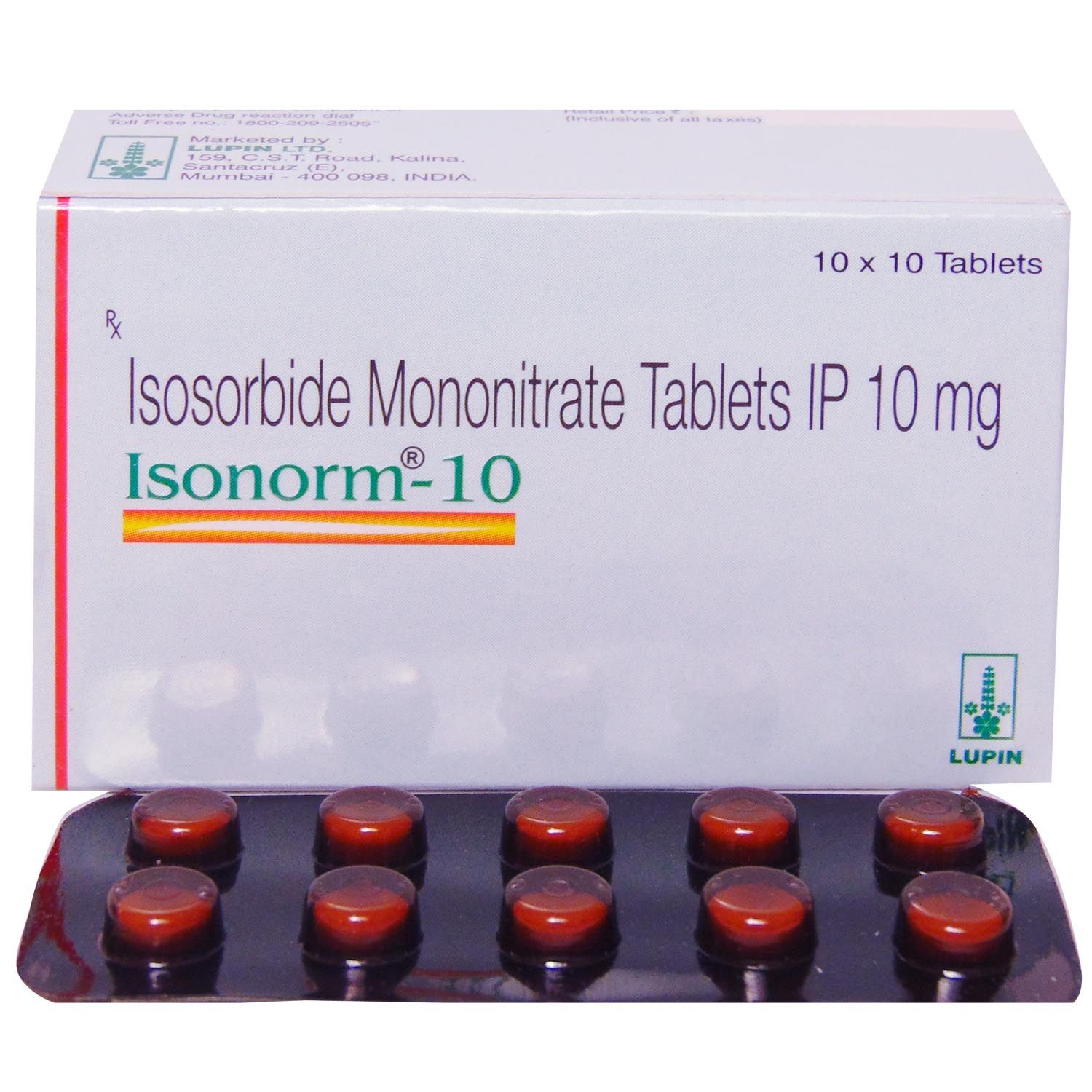 Isonorm 10 mg Tablet 10's, Pack of 10 TABLETS