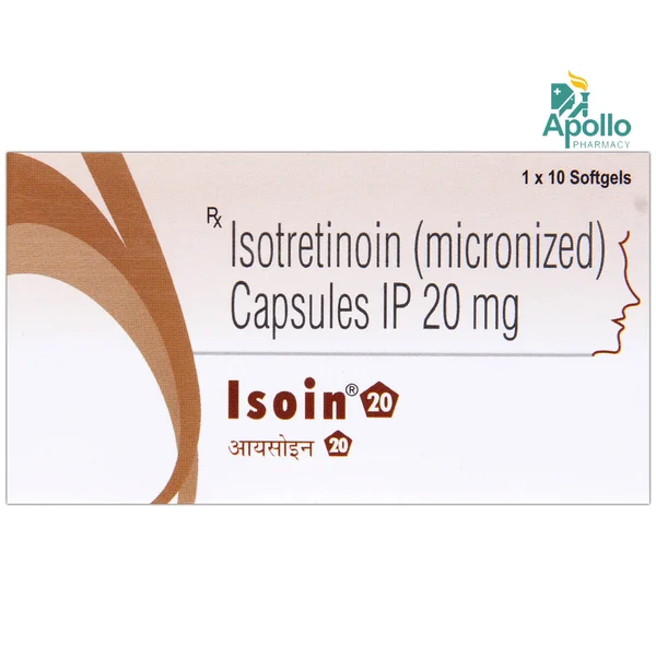 Isoin 20 Capsule 10's, Pack of 10 CapsuleS