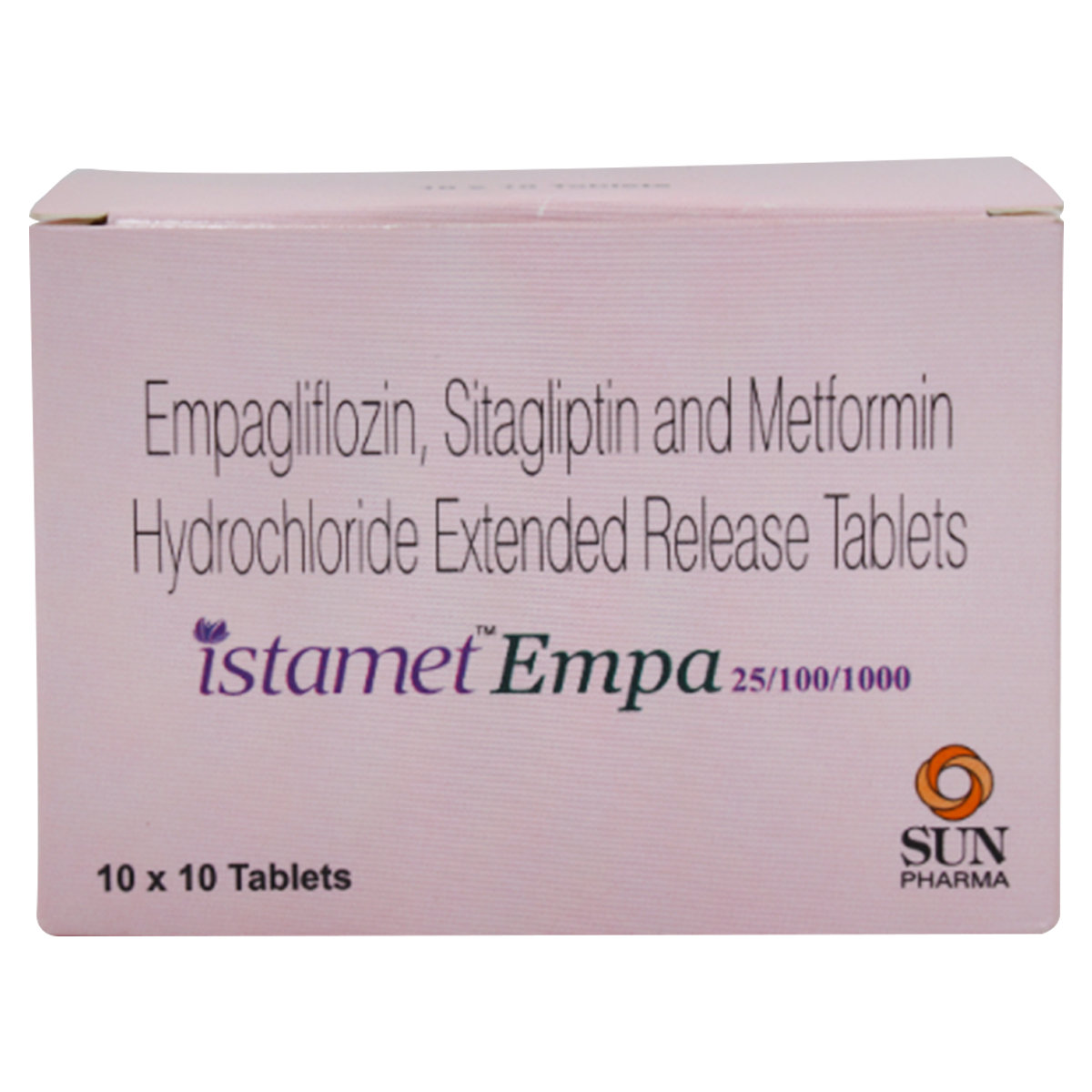 Istamet Empa 25/100/1000 Tablet 10's, Pack of 10 Istamet Empa 25/100/1000 Tablet 10's, Pack of 10