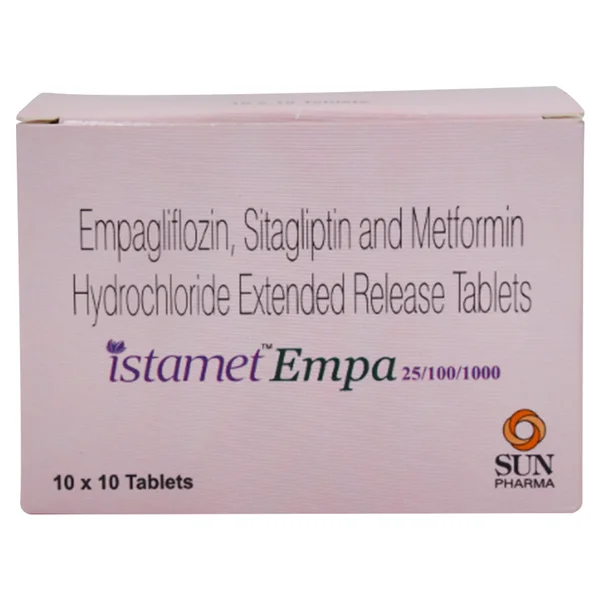 Istamet Empa 25/100/1000 Tablet 10's, Pack of 10