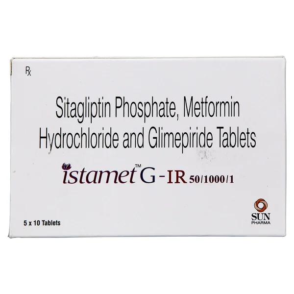 Istamet G-IR 50/1000/1 Tablet 10's, Pack of 10 TabletS
