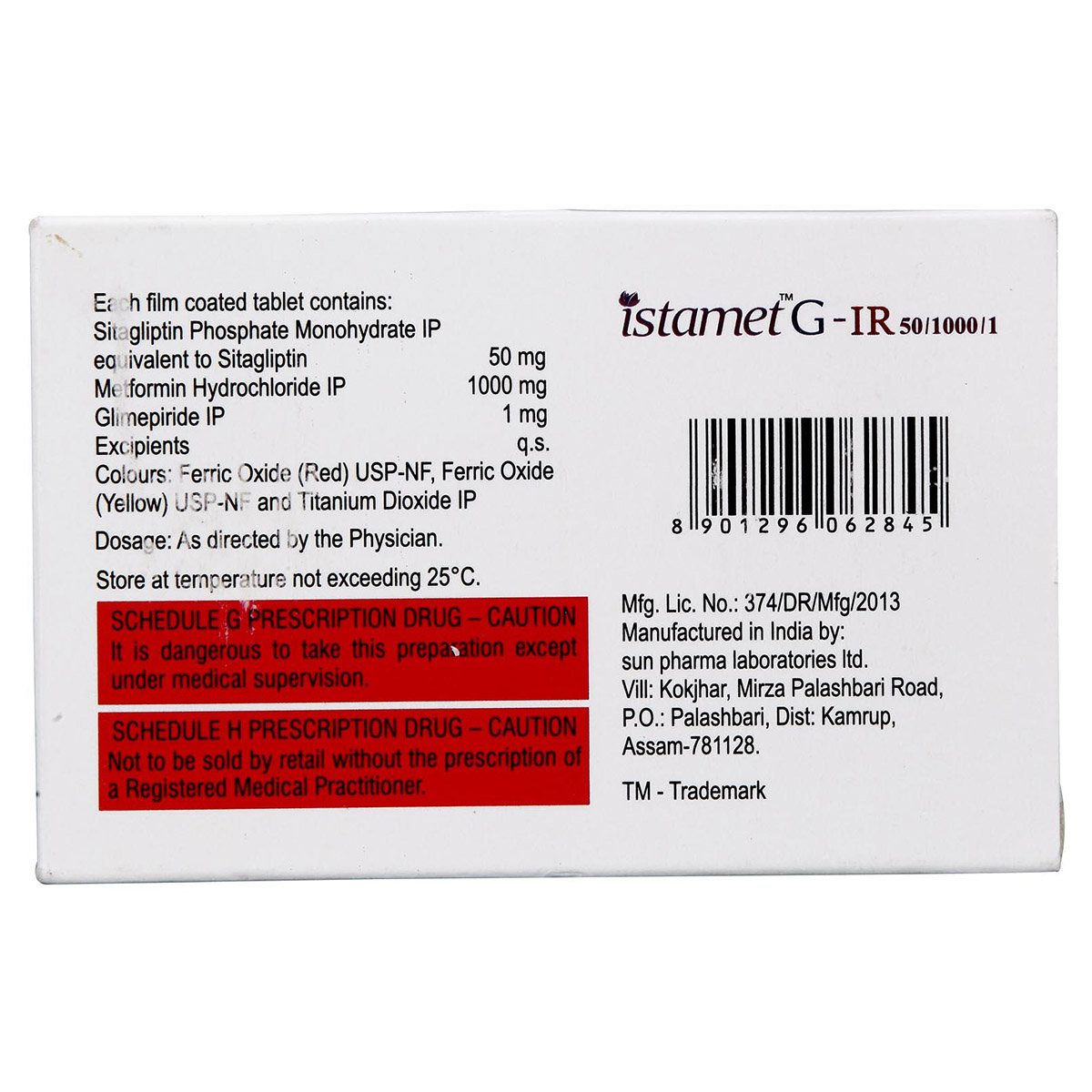 Istamet G-IR 50/1000/1 Tablet 10's, Pack of 10 TabletS Istamet G-IR 50/1000/1 Tablet 10's, Pack of 10 TabletS