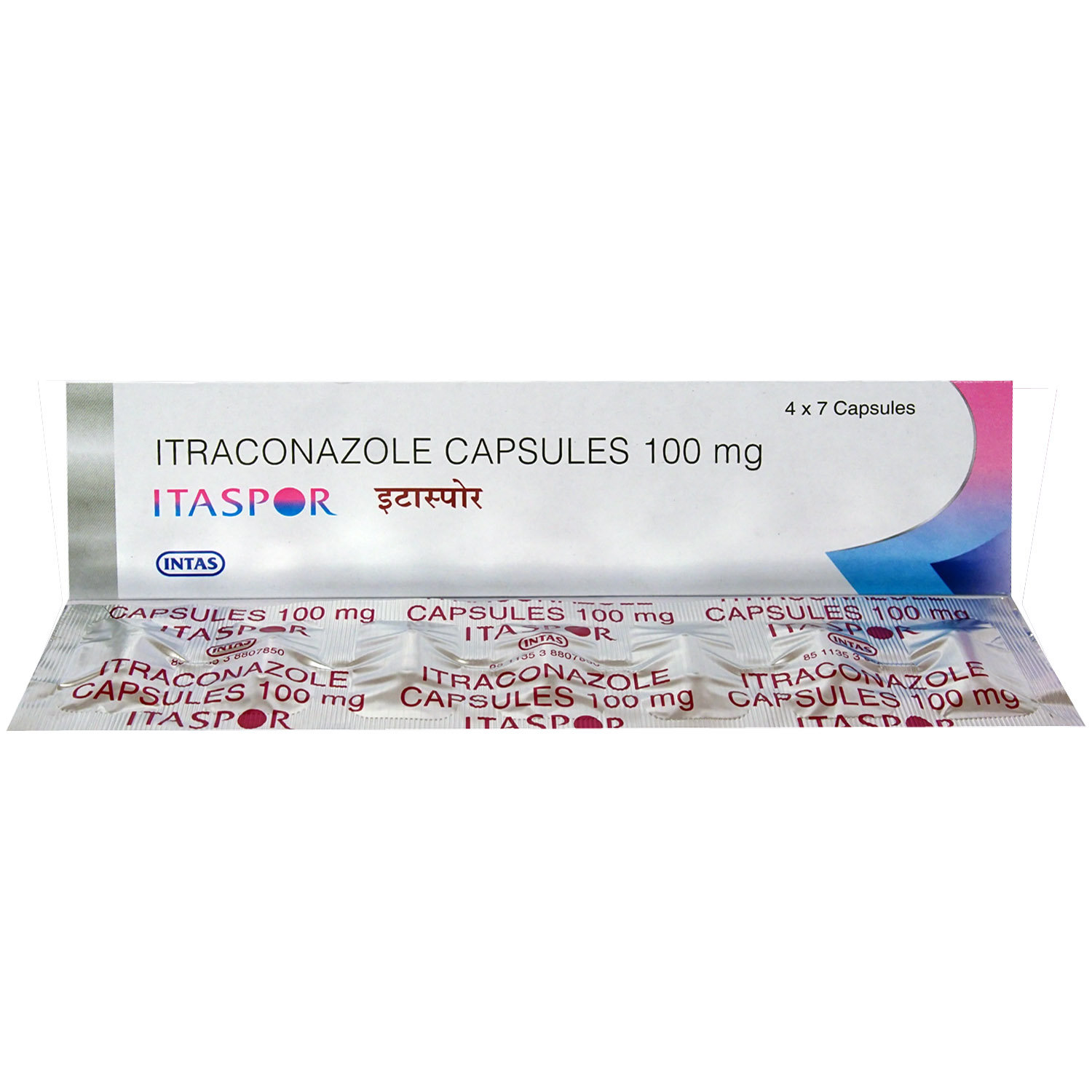 Itaspor 100 mg Capsule 8's, Pack of 8 CAPSULES Itaspor 100 mg Capsule 8's, Pack of 8 CAPSULES