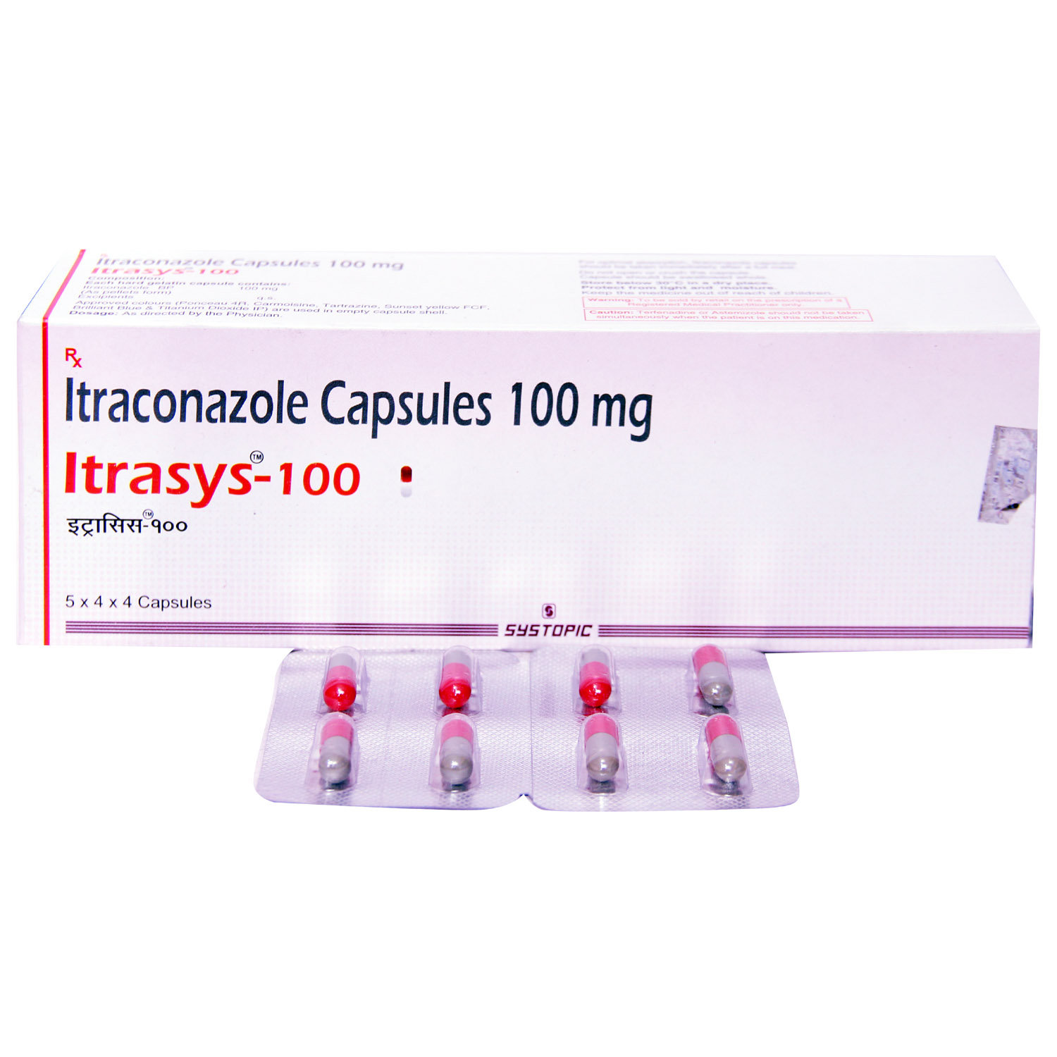 Itrasys 100 Capsule 4's, Pack of 4 CAPSULES Itrasys 100 Capsule 4's, Pack of 4 CAPSULES