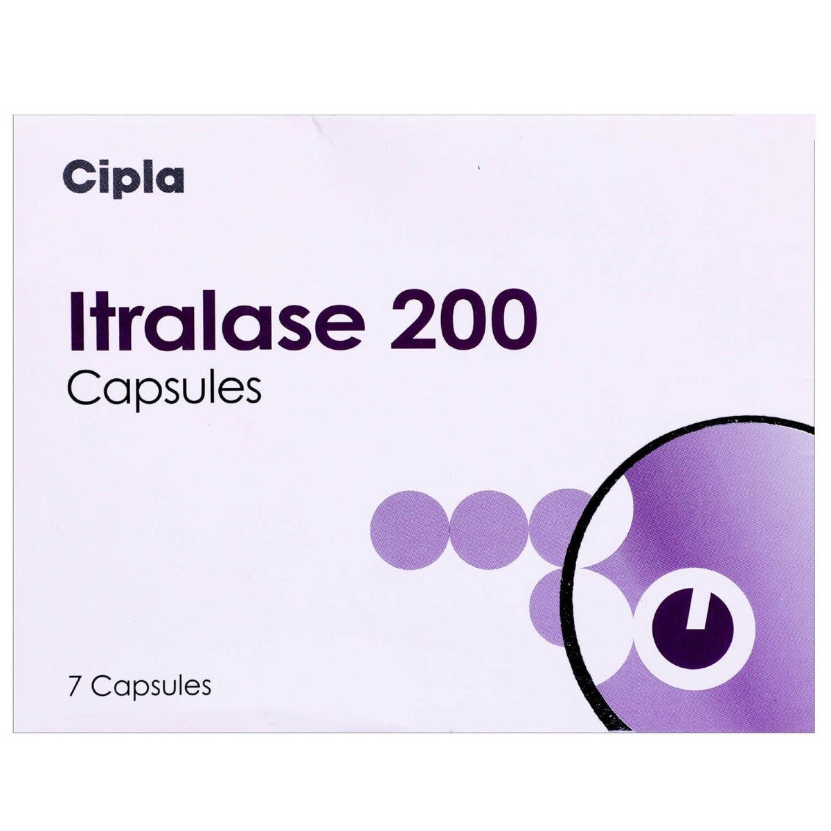Itralase 200mg Capsule 7's, Pack of 7 CAPSULES Itralase 200mg Capsule 7's, Pack of 7 CAPSULES
