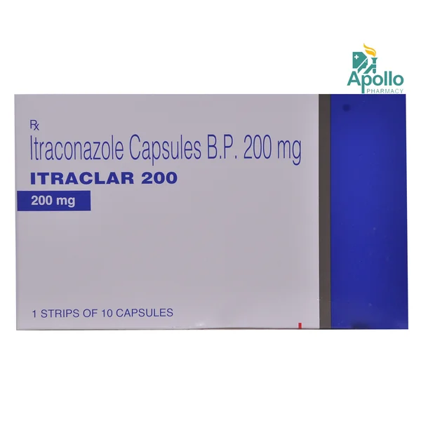 Itraclar 200 Capsule 10's