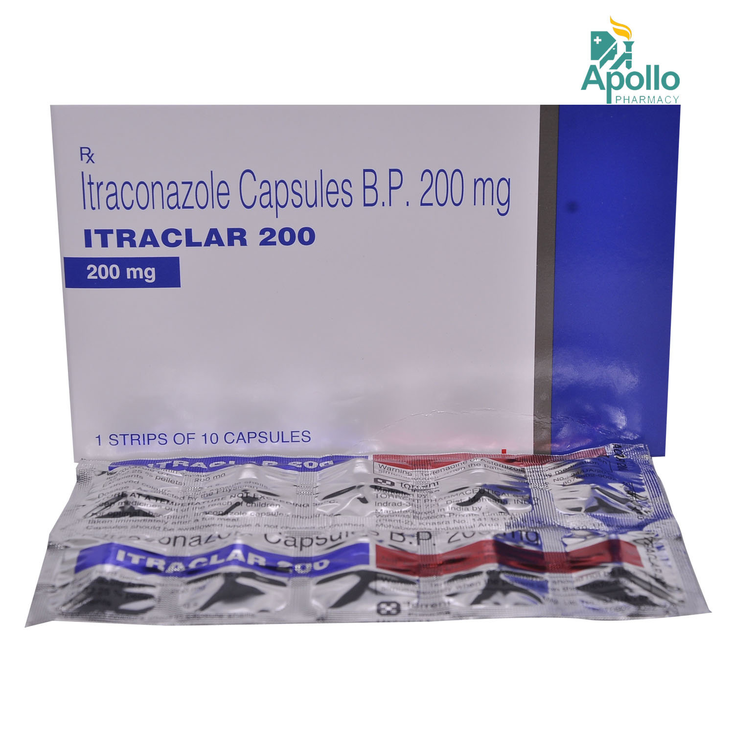 Itraclar 200 Capsule 10's, Pack of 10 CAPSULES Itraclar 200 Capsule 10's, Pack of 10 CAPSULES