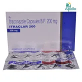 Itraclar 200 Capsule 10's, Pack of 10 CAPSULES