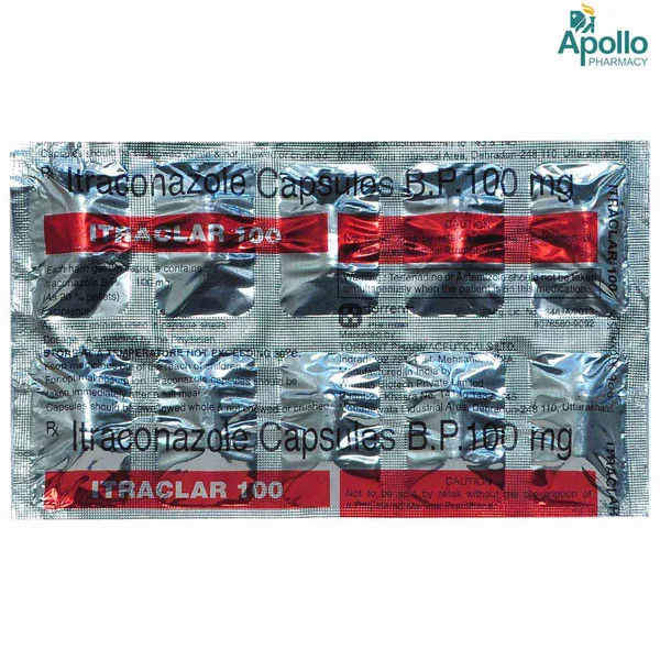 ITRACLAR 100MG CAPSULE 10'S