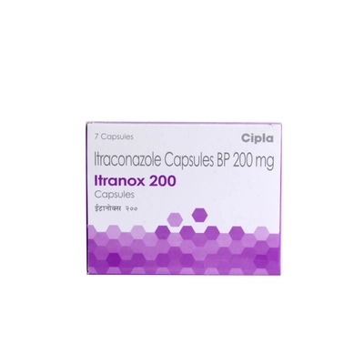 Itranox 200mg Capsule 7's, Pack of 7 CAPSULES