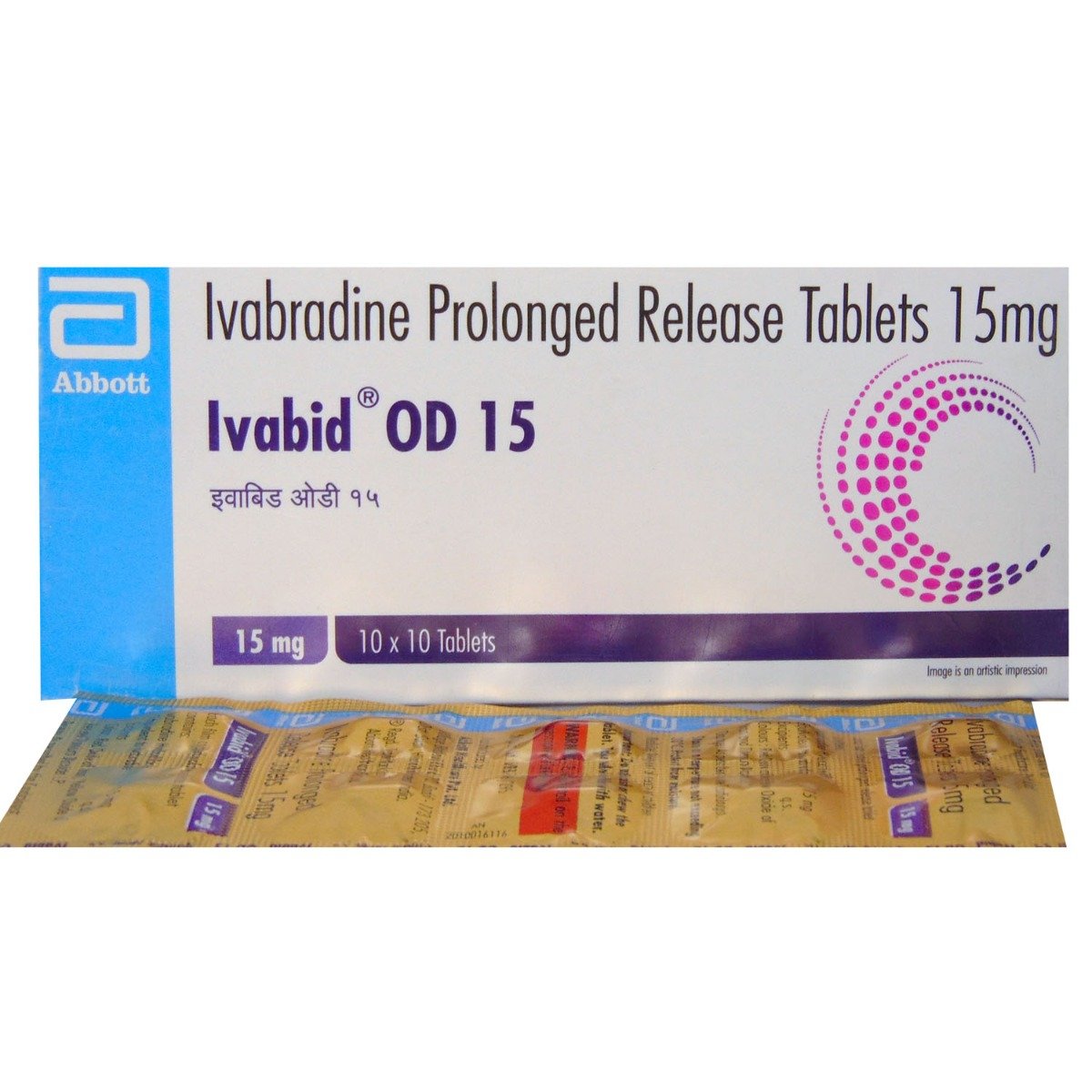 Ivabid OD 15 mg Tablet 10's, Pack of 10 TabletS Ivabid OD 15 mg Tablet 10's, Pack of 10 TabletS