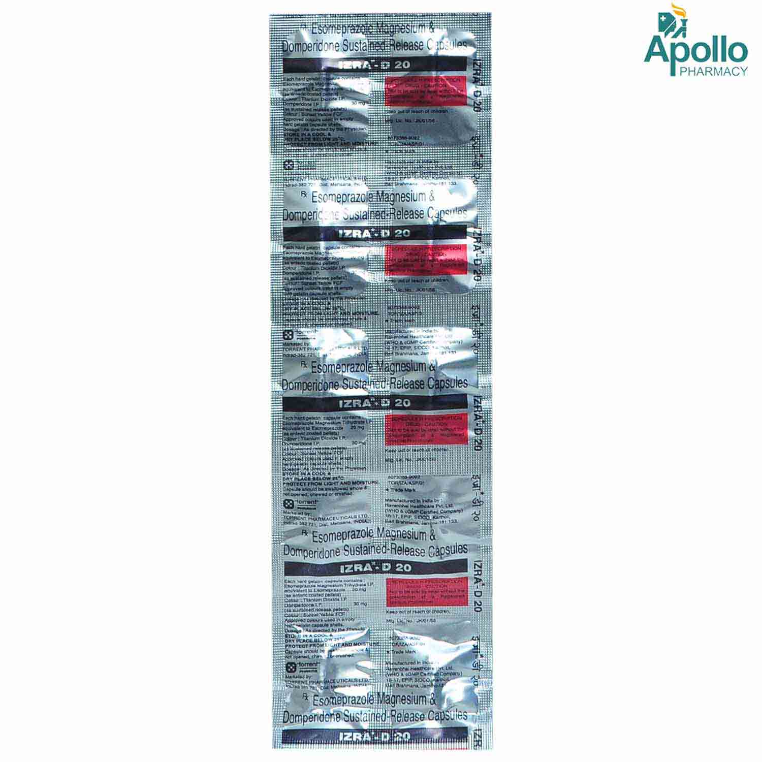 Izaz D R Izra-D 20 Capsule 10's Price, Uses, Side Effects, Composition - Apollo ...