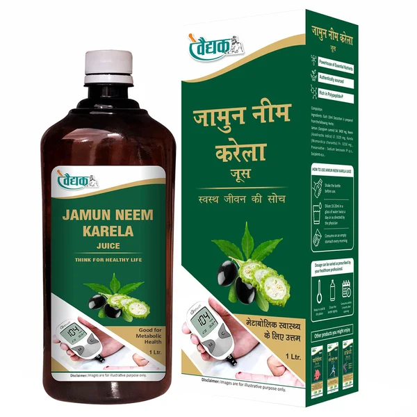 Swadeshi Ayurved Jamun Neem Karela Juice, 1000 ml