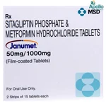 Janumet 50 mg/1000 mg Tablet 