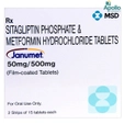 Janumet 50 mg/500 mg Tablet 15's
