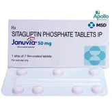 Januvia 50 mg Tablet 7's, Pack of 7 TabletS