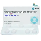 Januvia 100 mg Tablet 7's, Pack of 7 TABLETS