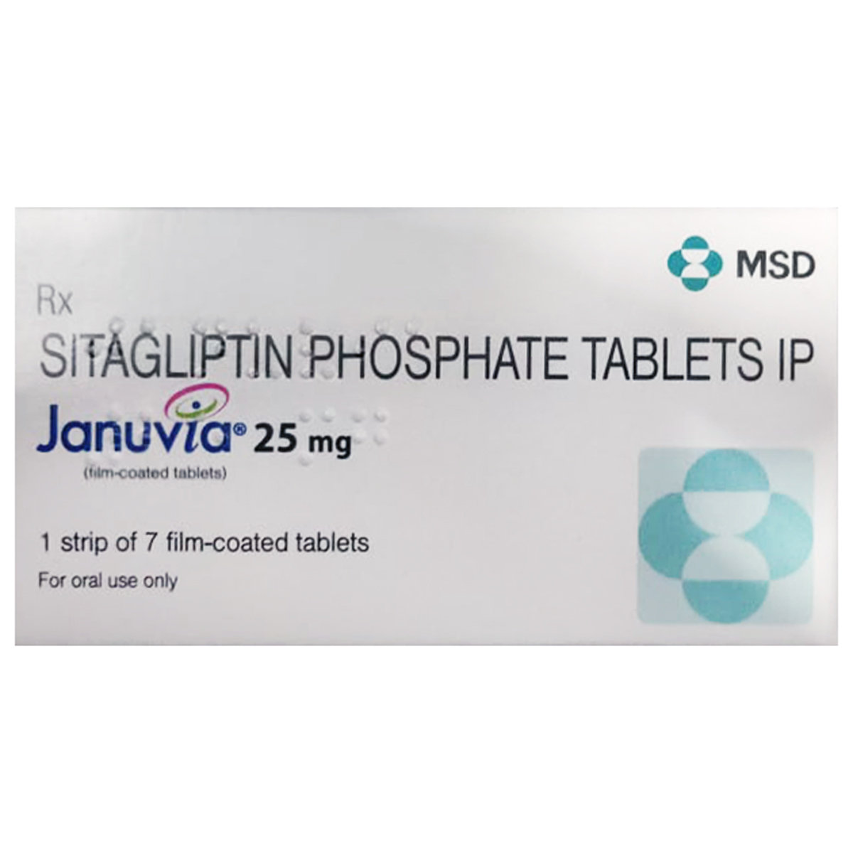 Januvia 25 mg Tablet 7's, Pack of 7 Januvia 25 mg Tablet 7's, Pack of 7