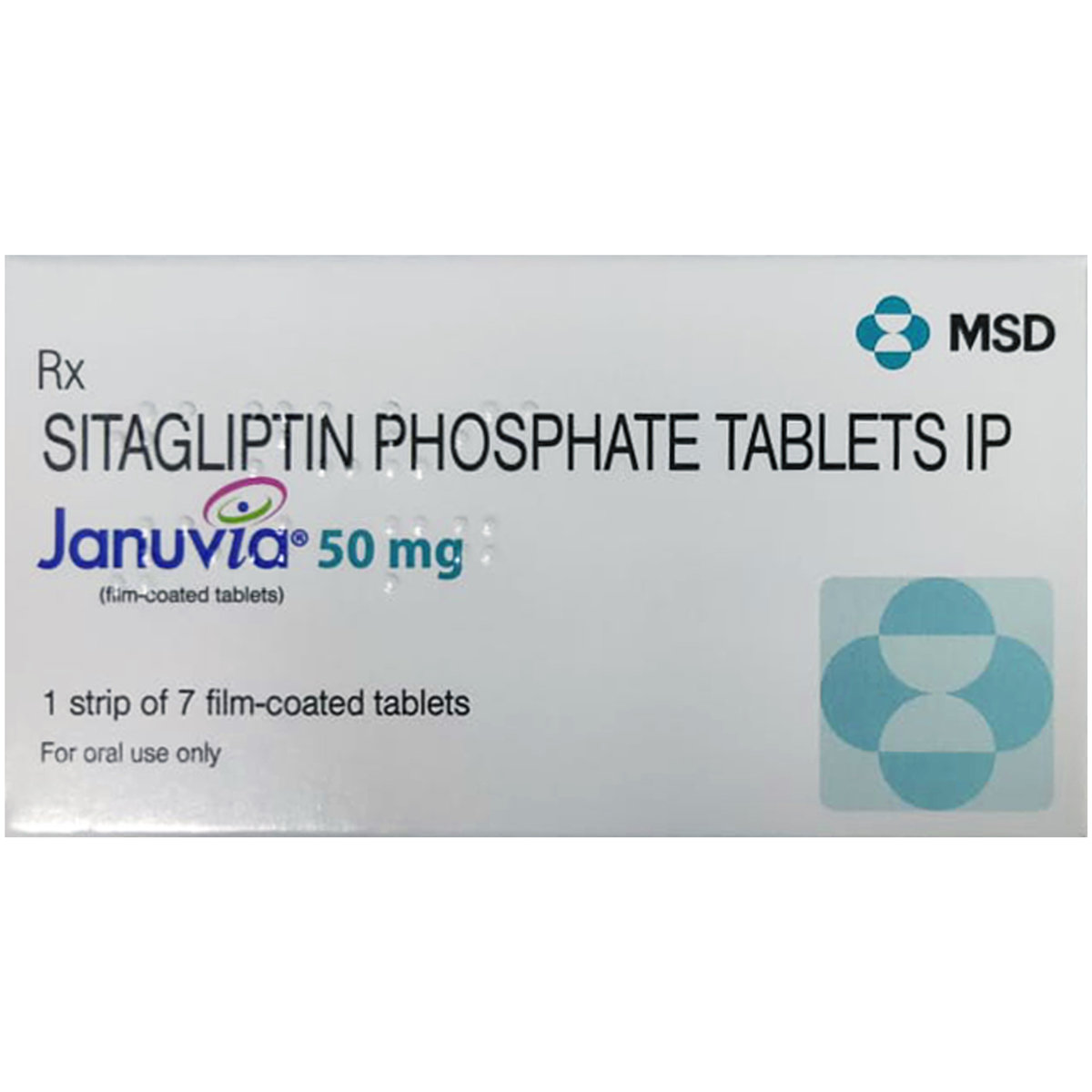 Januvia 50 mg Tablet 7's, Pack of 7 Januvia 50 mg Tablet 7's, Pack of 7