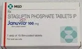 Januvia 100 mg Tablet 15's, Pack of 15 TabletS