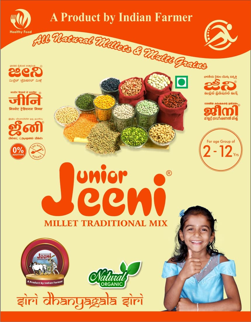 Jeeni Junior Millet Traditional Mix Powder, 500 gm, Pack of 1 Jeeni Junior Millet Traditional Mix Powder, 500 gm, Pack of 1