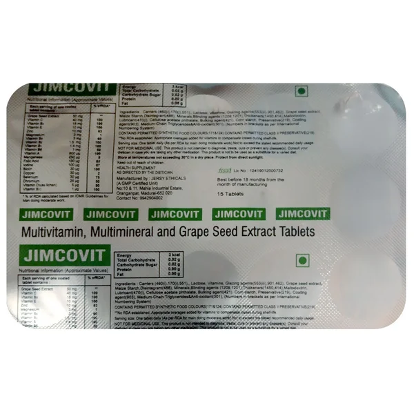 Jimcovit Tablet 15's