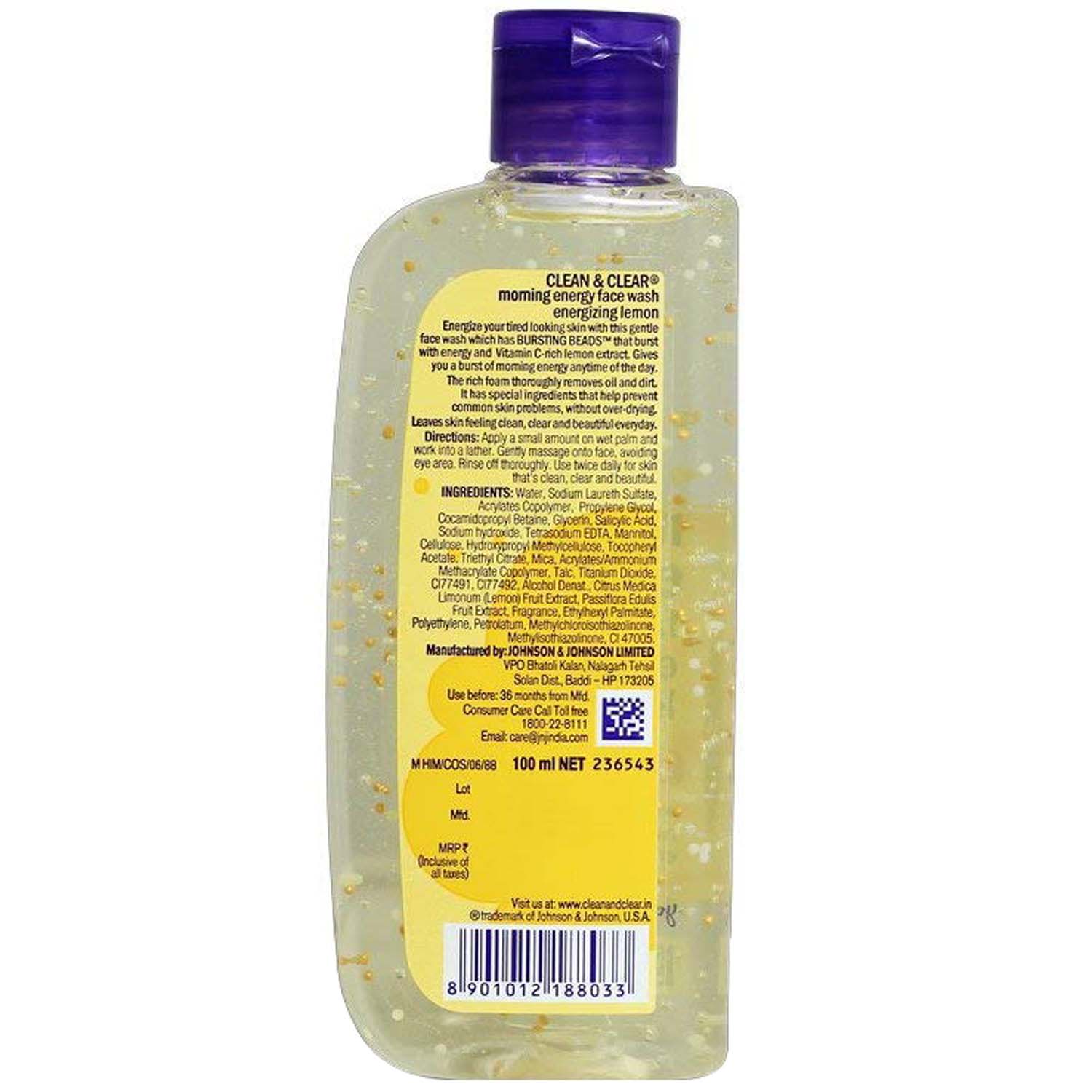 Clean & Clear Morning energy Lemon Face Wash, 100 ml Price, Uses, Side