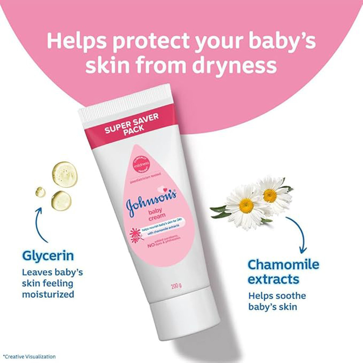 Johnson's Baby Cream, 30 gm, Pack of 1 Johnson's Baby Cream, 30 gm, Pack of 1