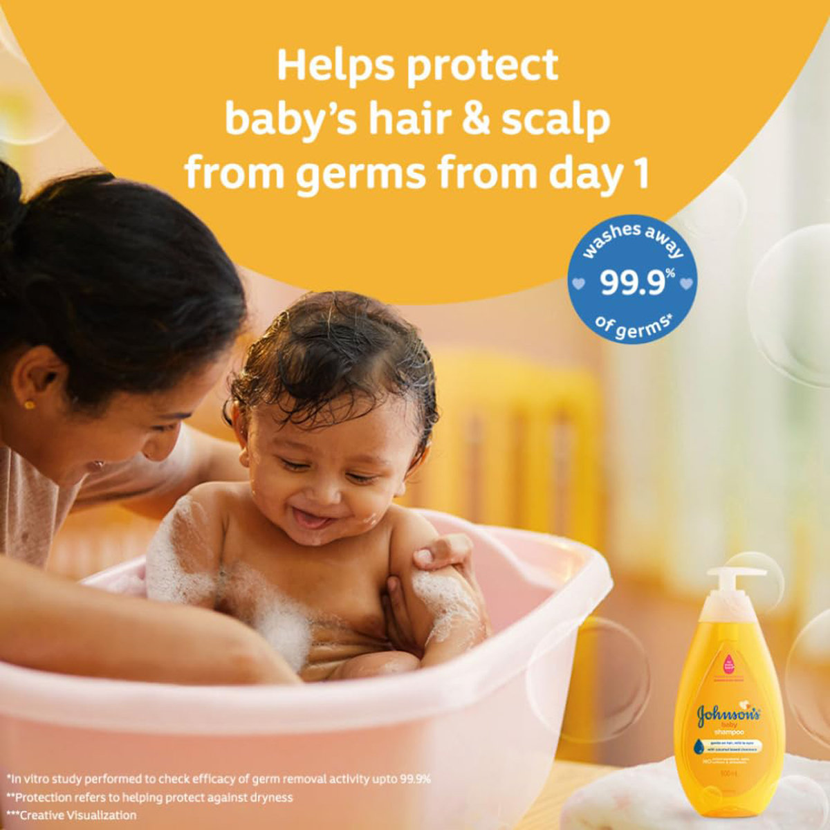 Johnson's Baby Shampoo, 100 ml, Pack of 1 Johnson's Baby Shampoo, 100 ml, Pack of 1