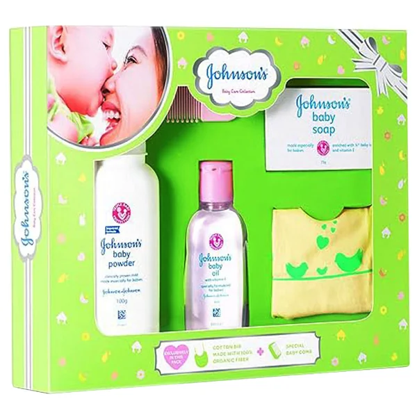 Johnson's Baby Gift Set with 5 Items, 1 Kit, Pack of 1