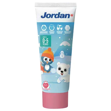 Jordan Step-1 Milk Teeth Strawberry Toothpast 0-5 Years,75 gm