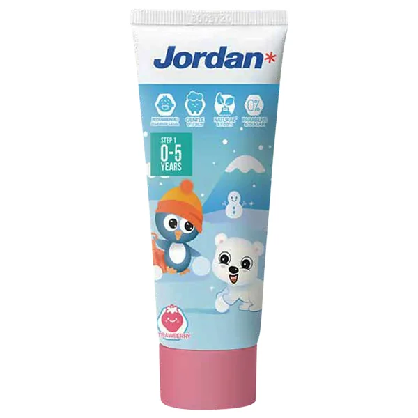 Jordan Step-1 Milk Teeth Strawberry Toothpast 0-5 Years,75 gm