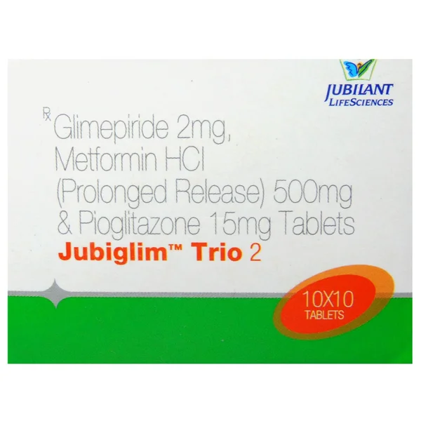 Jubiglim Trio 2 Tablet 10's