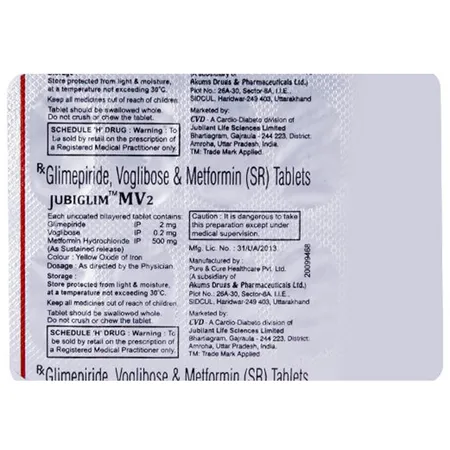 Jubiglim MV2 Tablet 10's