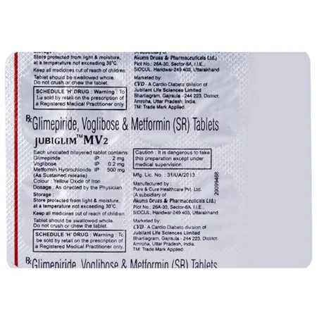 Jubiglim MV2 Tablet 10's