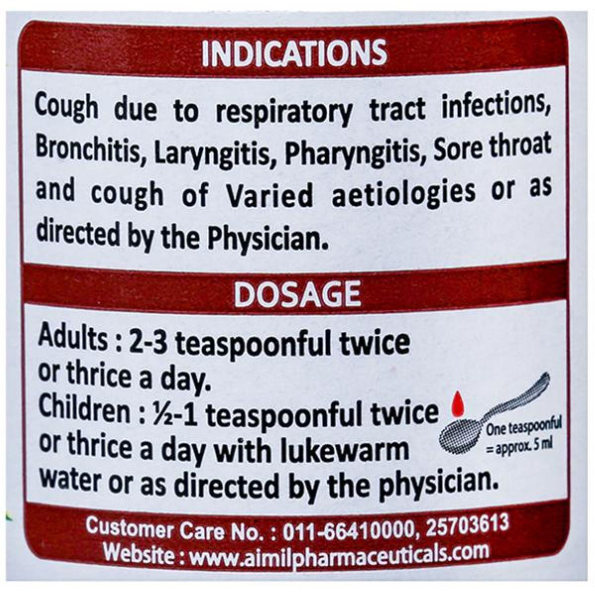 Aimil Jufex Syrup, 100 ml Price, Uses, Side Effects, Composition