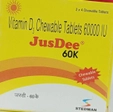 Jusdee 60K Chewable Tablet 4's