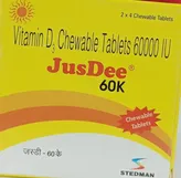 Jusdee 60K Chewable Tablet 4's, Pack of 4 TabletS
