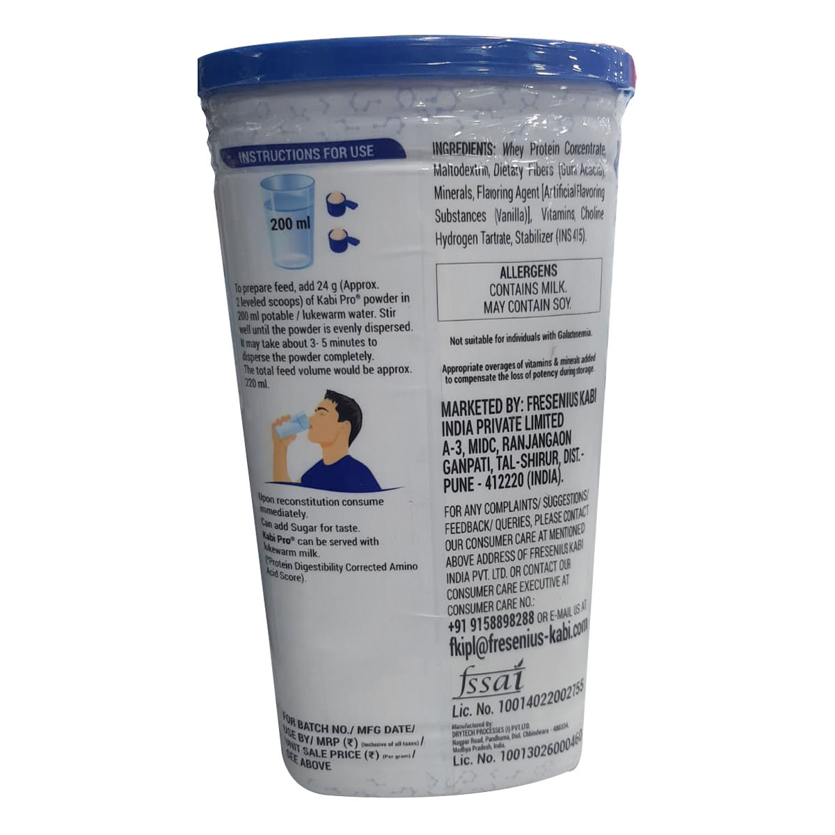 Kabipro Protein 100 Whey Vanilla Flavour Powder, 400 gm Price, Uses, Side Effects, Composition