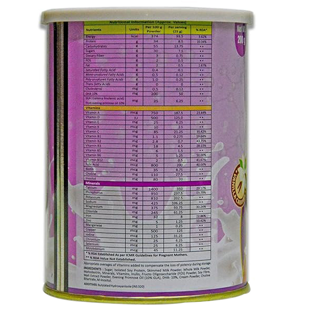 Kabimom Vanilla Caramel Flavour Powder 200 gm, Pack of 1 Kabimom Vanilla Caramel Flavour Powder 200 gm, Pack of 1