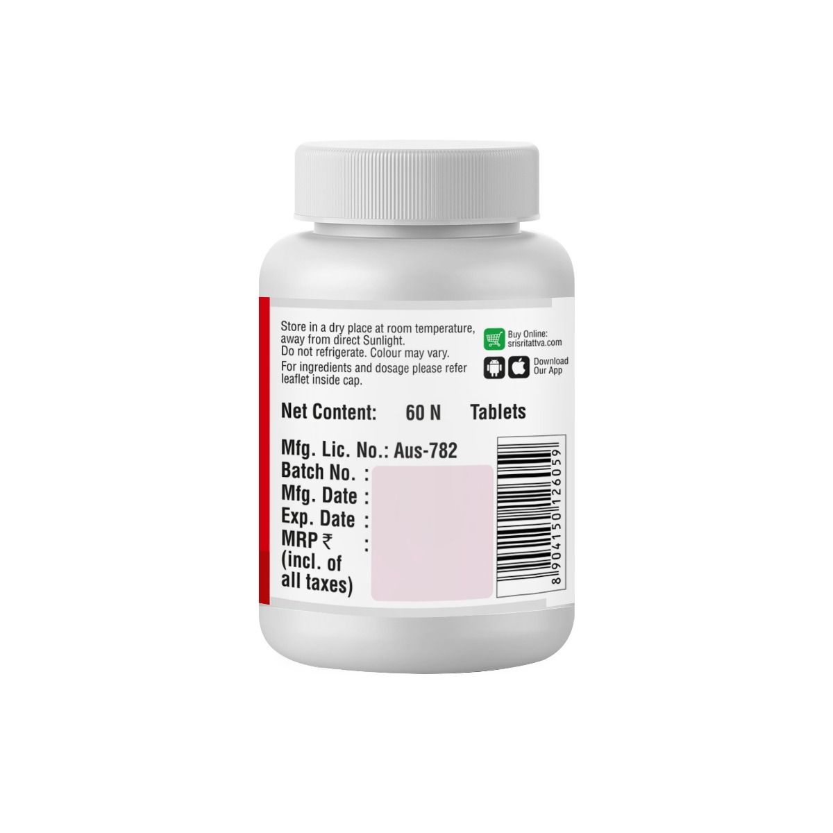 Sri Sri Tattva Kabasura Kudineer 500 mg, 60 Tablets, Pack of 1 