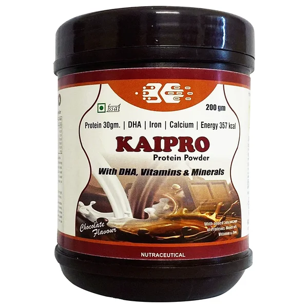Kaipro Chocolate Flavour Protein Powder 200 gm, Pack of 1