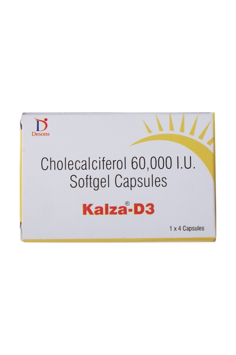 Kalza-D3 Capsule 4's, Pack of 4 Kalza-D3 Capsule 4's, Pack of 4