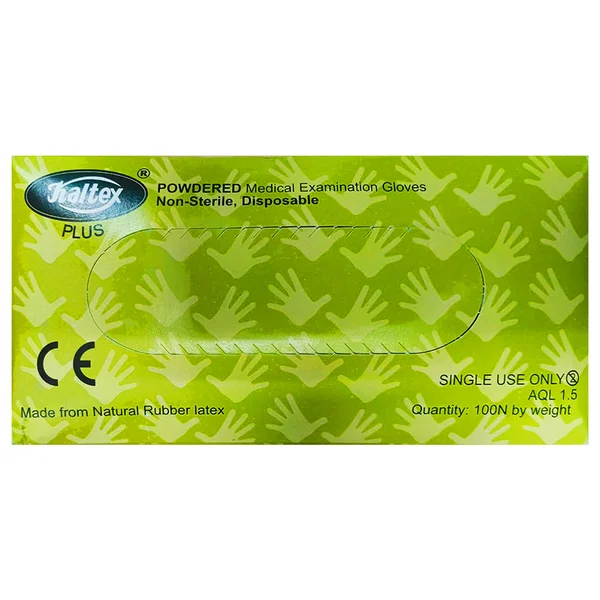 Kaltex Plus Powdered Examination Non Sterile Gloves 105, 1 Count