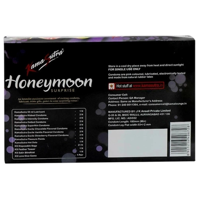 Kamasutra Honeymoon Surprise Gift Pack, 1 Count, Pack of 1