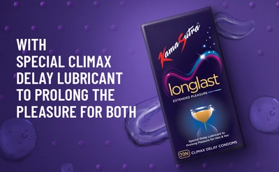 Kamasutra Longlast Condoms, 20 Count, Pack of 1