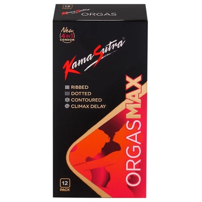 Kamasutra Orgasmax Condoms, 12 Count, Pack of 1