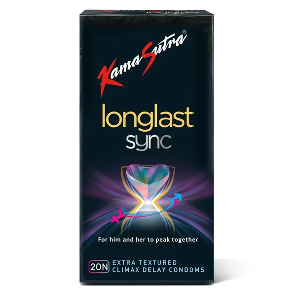 Kamasutra Longlast Sync Condoms, 20 Count